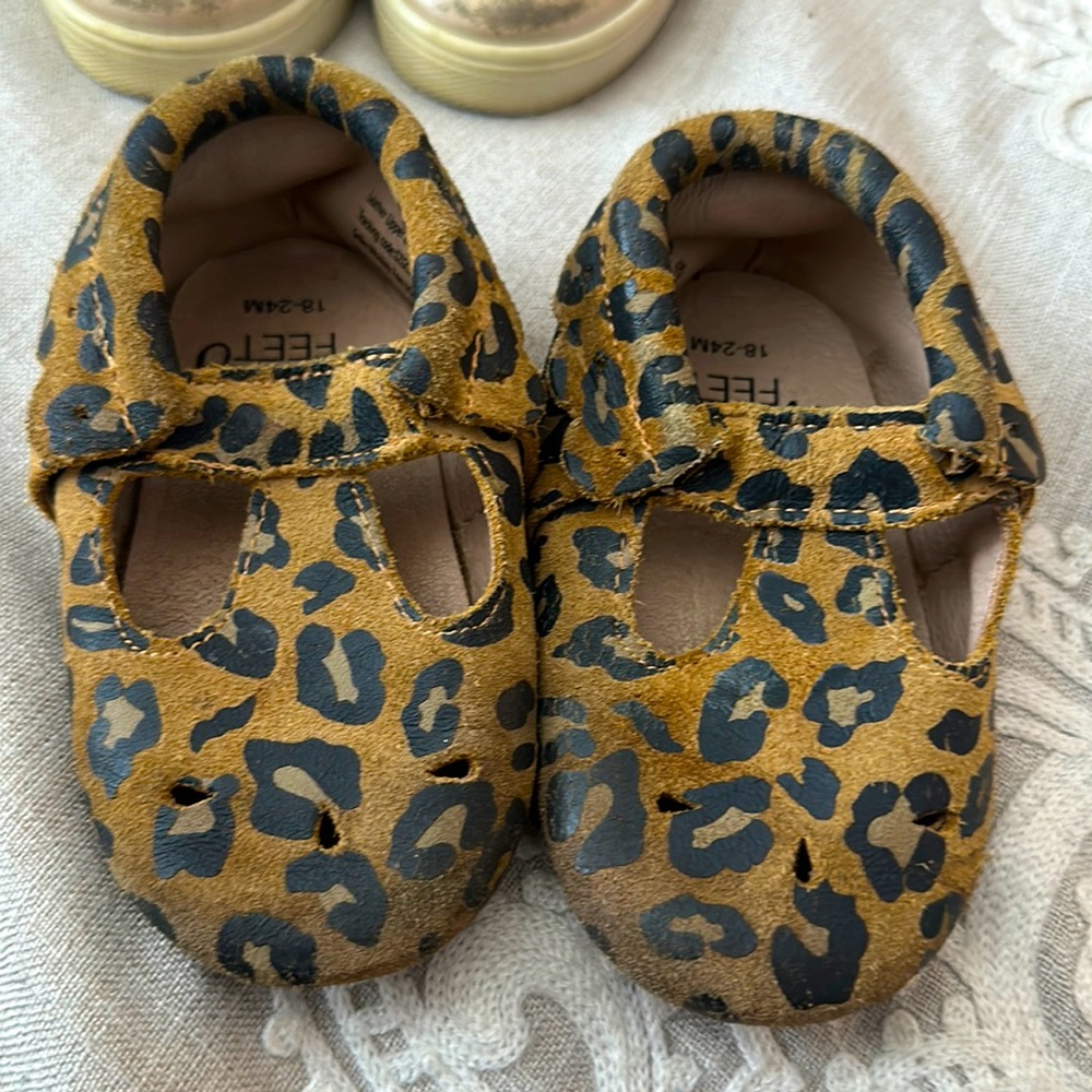 Leopard print Monkey Feet shoes